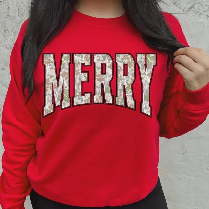 Merry Camo Graphic Tee