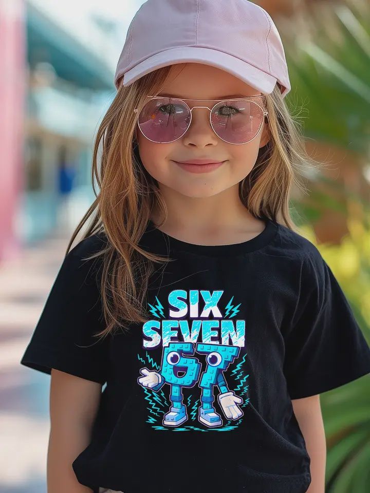 6 7 Roblox Inspired Kids Graphic Tee