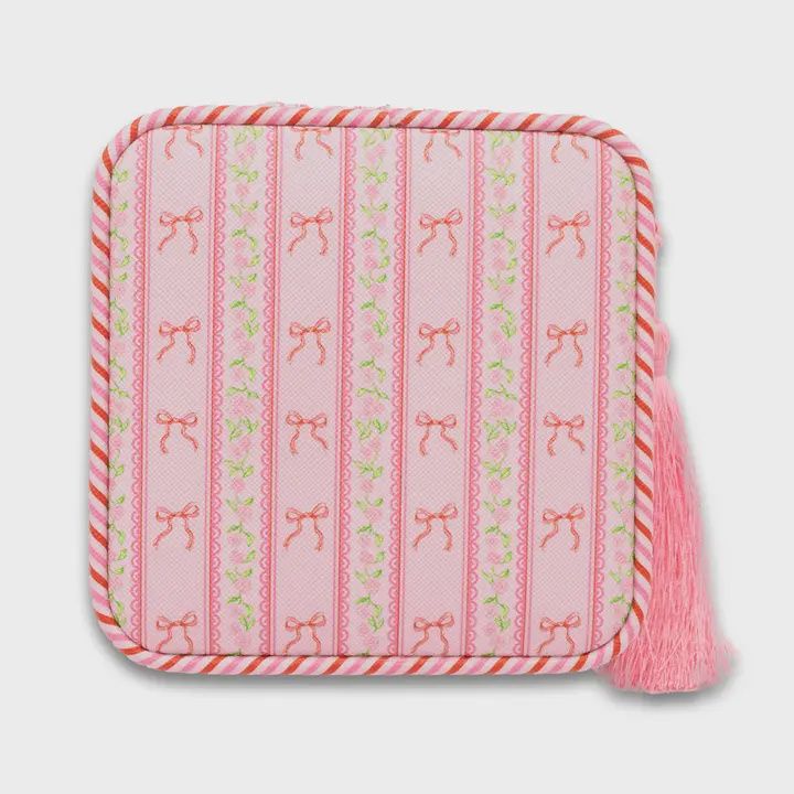 Quilted Tassel Jewelry Case