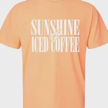 Sunshine &amp; Iced Coffee Graphic Tee