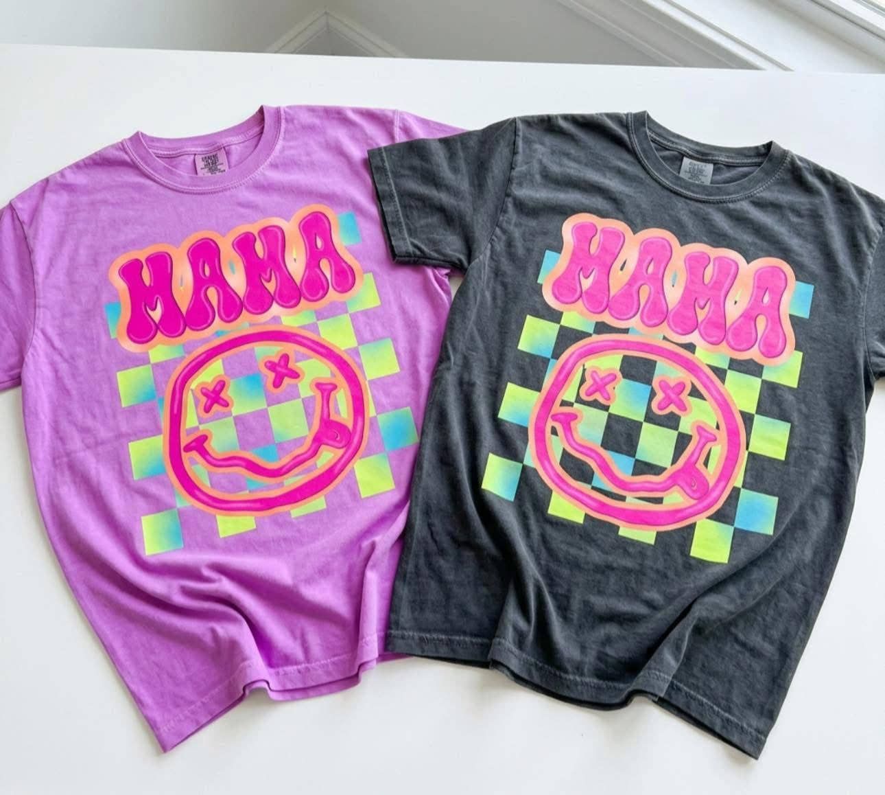 Retro Neon Mama CC Tees
