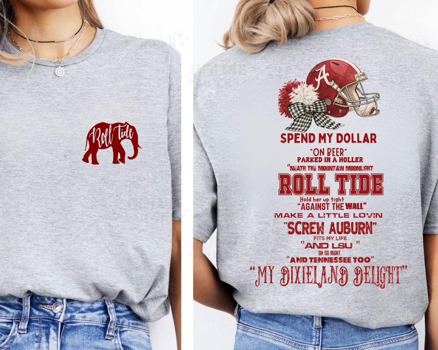 Dixieland Delight Tee, Color: Sport Grey, Size: XL, Theme: Bella Canvas