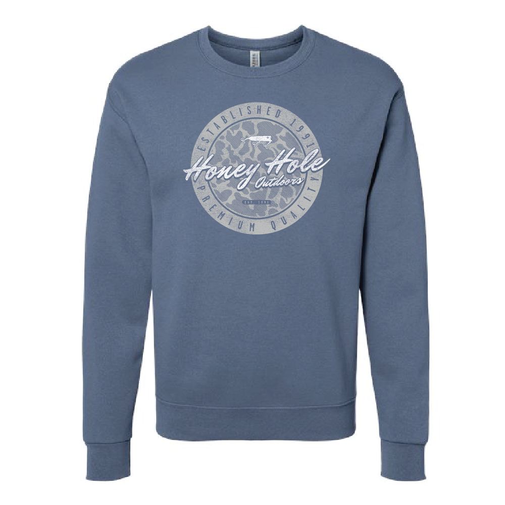 Fleece Sweatshirt - Tech - Denim, Size: XL