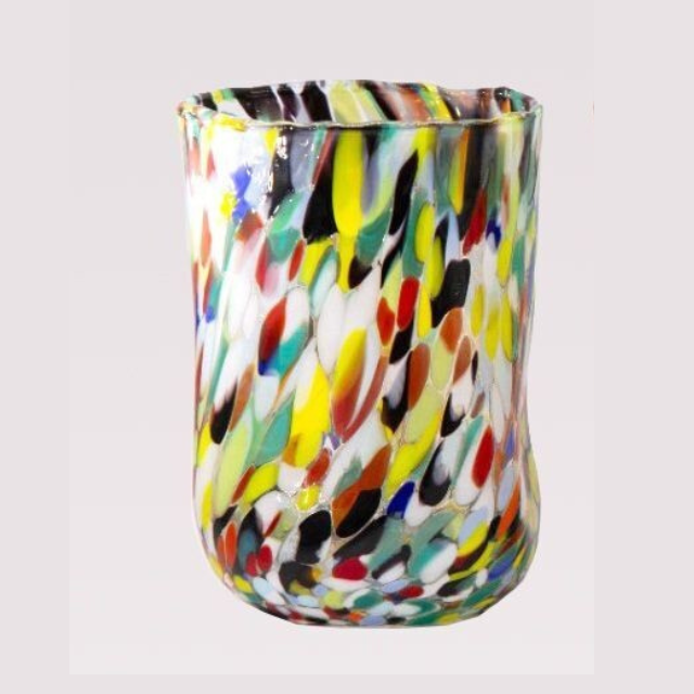 Bicchieri Alti Arlecchino - Confezione 6 pezzi in vetro soffiato di Murano 300ml