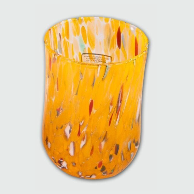 Bicchieri Alti Colorati SENAPE - Confezione 6 pezzi in vetro soffiato di Murano 300ml