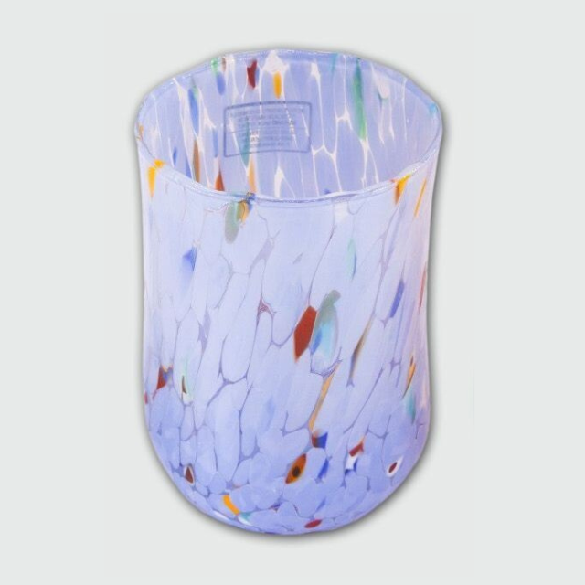 Bicchieri Alti Colorati TURCHESE - Confezione 6 pezzi in vetro soffiato di Murano 300ml