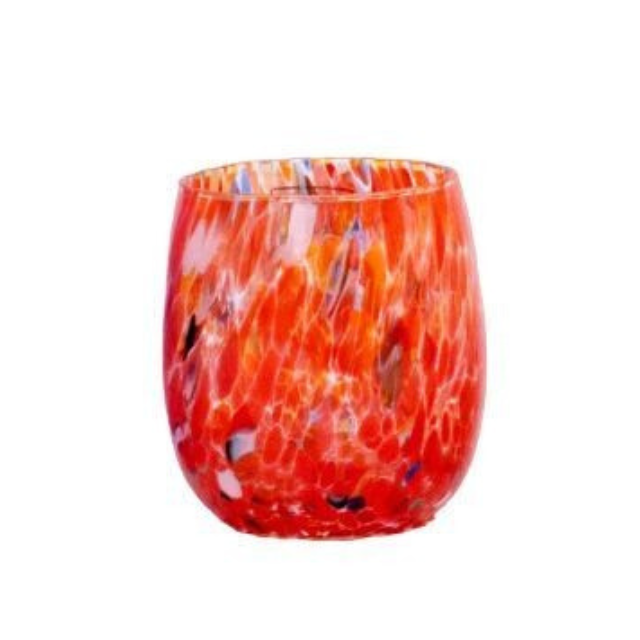 Bicchieri Botte ROSSO - Confezione 6 pezzi in vetro soffiato di Murano 300 ml