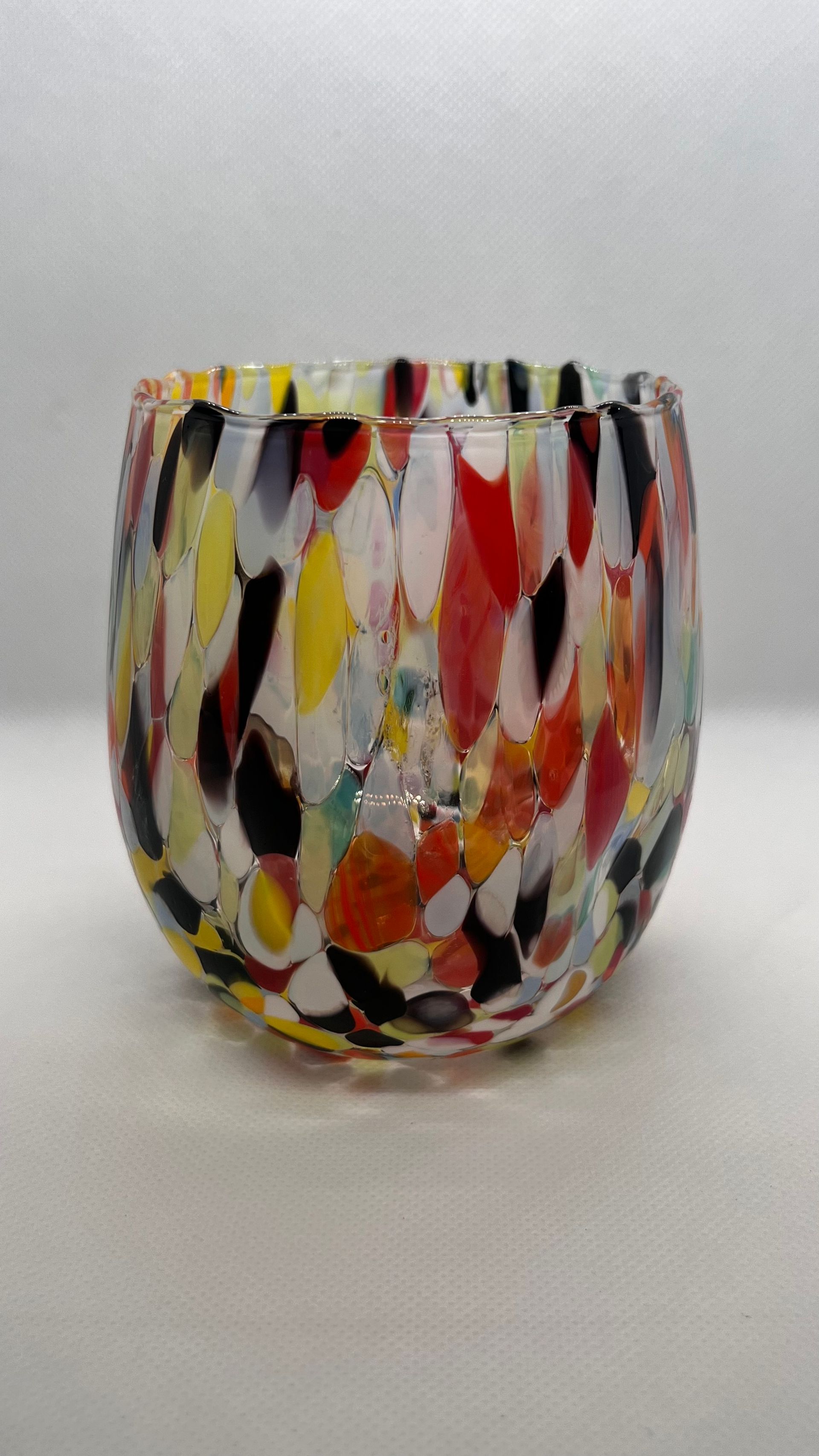 Bicchieri Botte Mignon Arlecchino - Confezione 6 pezzi in vetro soffiato di Murano 40ml