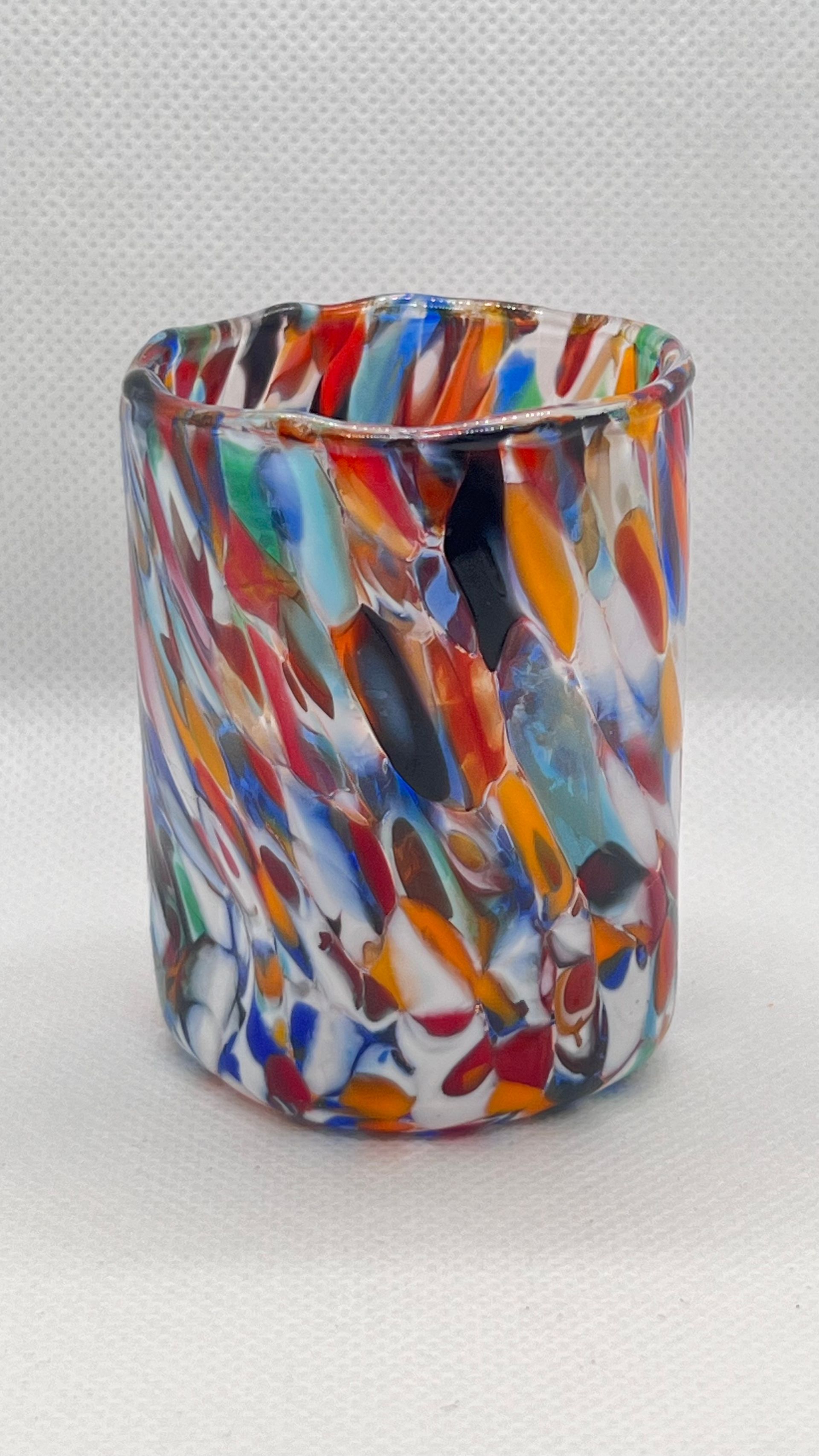 Bicchieri Mignon Arlecchino - Confezione 6 pezzi in vetro soffiato di Murano 40ml