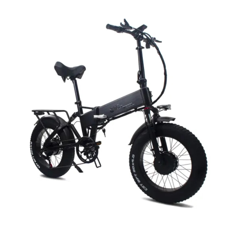 New Mountain E-bike 1500W Powerful Dual motor Snow Electric Bicycle 48V 17AH 20inch 4.0 Fat Tyre Foldable Ebike