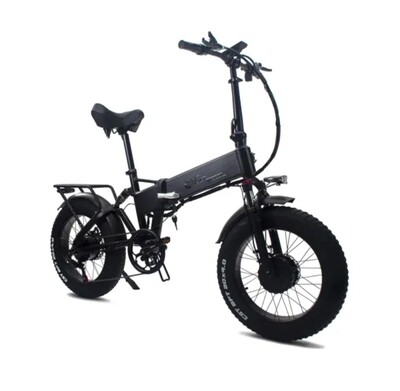 New Mountain E-bike 1500W Powerful Dual motor Snow Electric Bicycle 48V 17AH 20inch 4.0 Fat Tyre Foldable Ebike