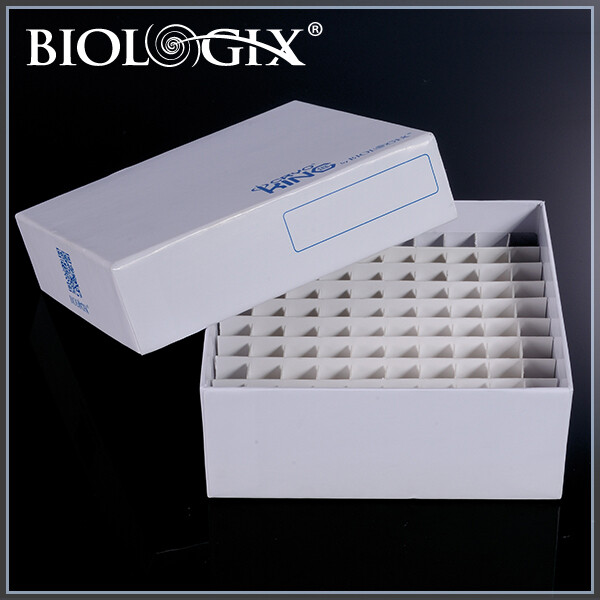 Biologix® Premium Cardboard Cryogenic Boxes-2in, 5 Pieces/pack, 20 Packs/Case, Well: 81-Well