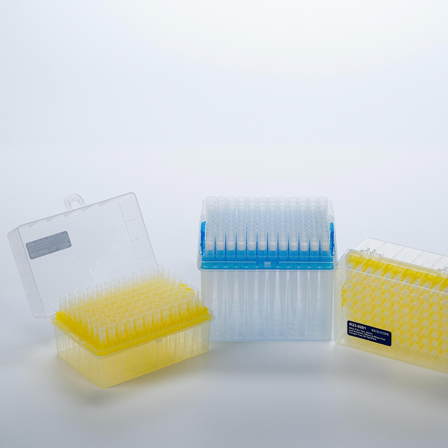 Biologix LTS Filter Pipette Tips, 20/200/1000μl, Sterile, 50 Racks/Case