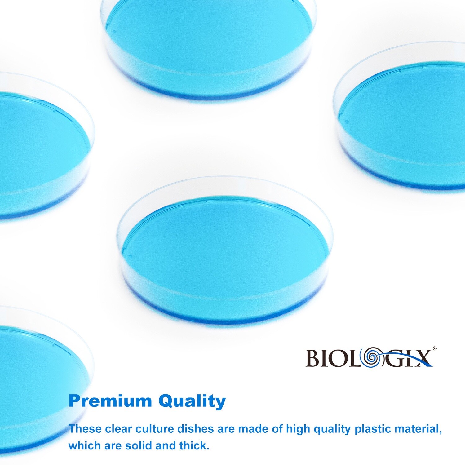 Biologixu00ae Plastic Peti Dishes With Lids, Steile Peti Dish