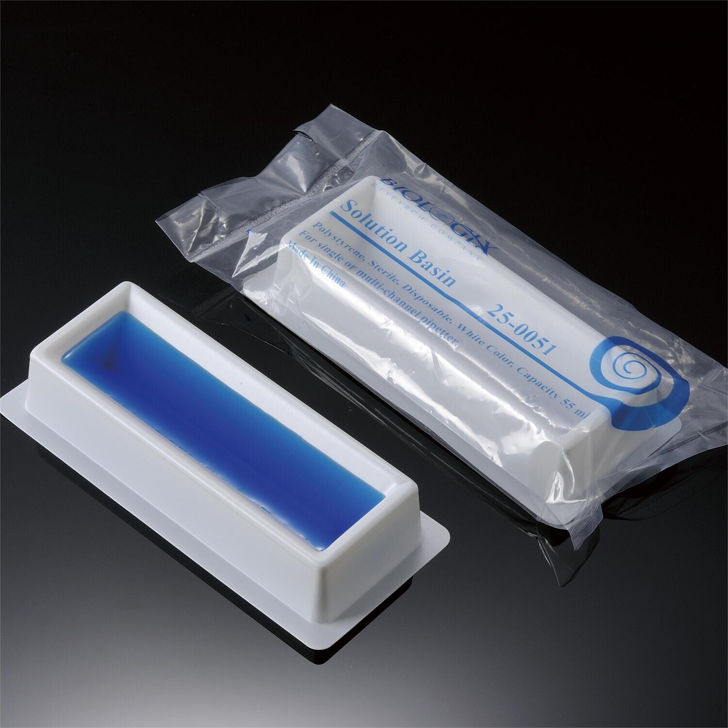 Biologix Solution Basins-PS, White, Sterile, Individually Packaged