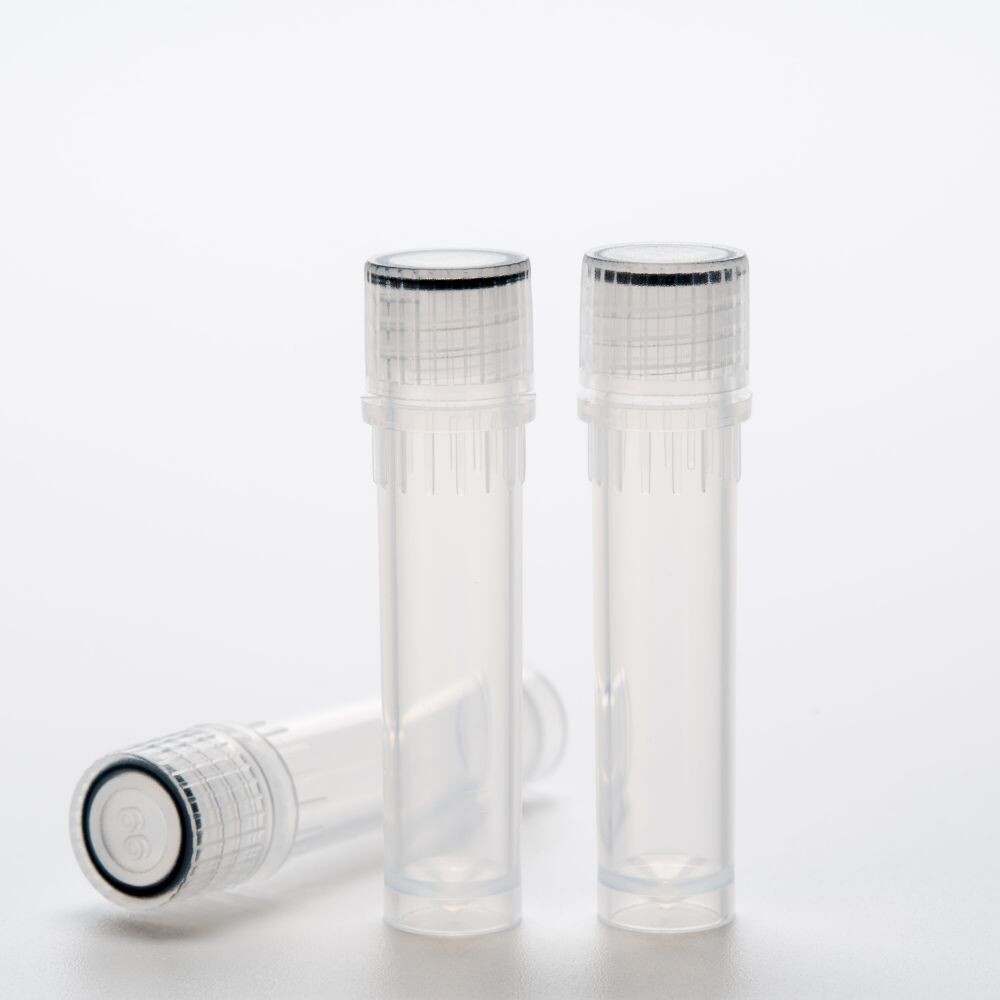 Biologix Cryogenic Vials-2ml, with Screw Caps, Self-Standing, 50/Bag, 500/Pack, 2000/Case