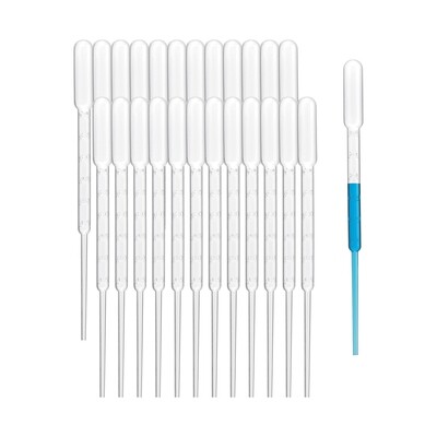 Biologix Transfer Pipets- Sterile 3ml (184mm Individually Wrapped), 500 Pieces/Pack, 4 Packs/Case