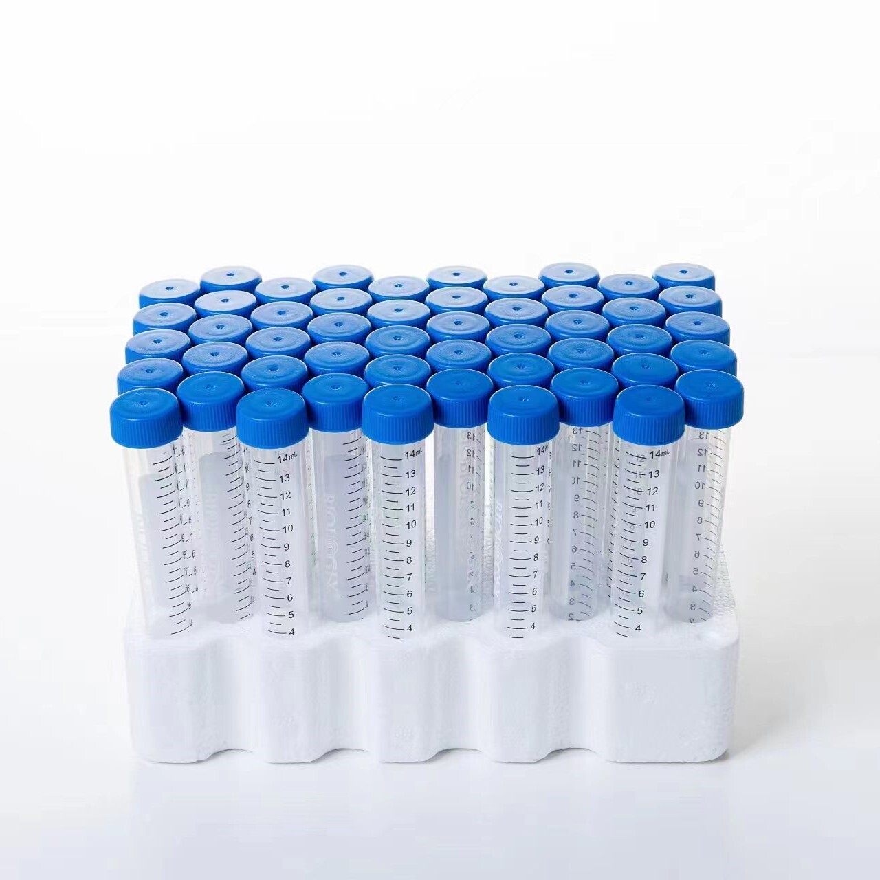 Biologix Centrifuge Tubes-15mL, Conical Bottom, Rack Pack, 50 Tubes/Rack, 10 Racks/Case