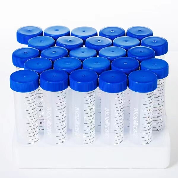 Biologix Centrifuge Tubes-50mL, Conical Bottom, Rack Pack, 25 Sets/Rack, 20 Racks/Case