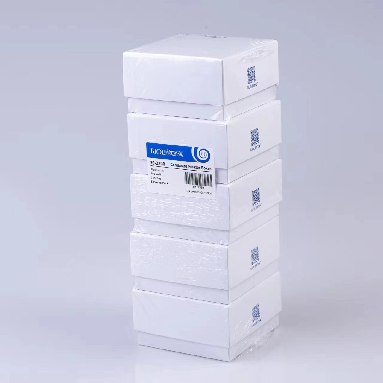 CryoKING Premium Cardboard Cryogenic Boxes-3in, 5 Pieces/pack, 20 Packs/Case