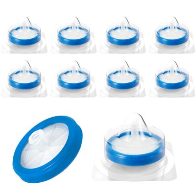 Sterile Syringe Filter-CA, 30mm Diameter (Female Luer Lock + Male Luer Slip), Case of 400
