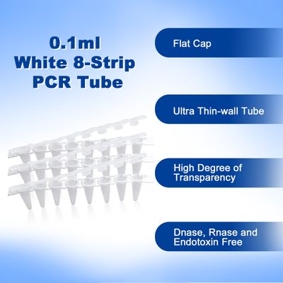 Biologix® 8-Strip PCR Tubes-0.1mL, Case of 1250