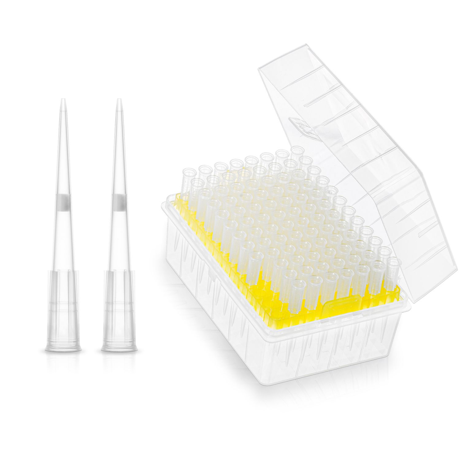 Biologix® Filter Tips -20μl, Length 51mm, 96 Pieces/Rack, 50 Racks/Case