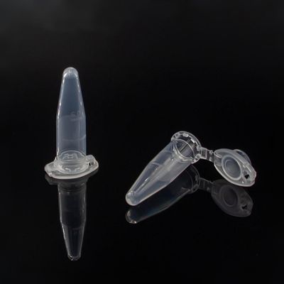 5.0ml Microcentrifuge Tubes, with safe lock, Round/Conical bottom, Clear, 200 Pieces/Bag/Pack, 10 Packs/Case
