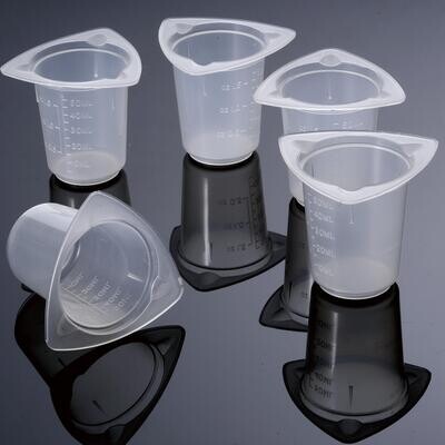 Biologix® Beakers-PP, Three Pour Spouts, Disposable, Case of 100 pcs