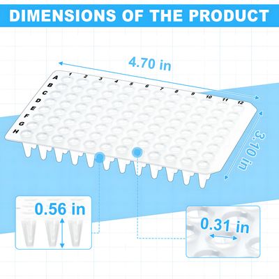 Biologix® PCR Plates-0.1mL Non-Skirted (96-well), Case of 100
