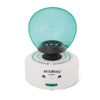 Biologix® Palm Micro Centrifuge with green lid, including two rotors, Euro Plug, 1 Piece/Case