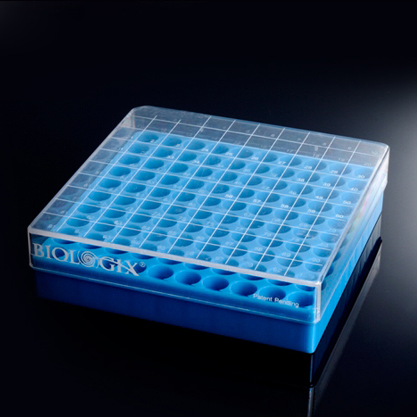 CryoKINGPC Kryogen-Box, blau (1/2/3,75 Zoll, 81/100 Gitter), 12 Stücke/Box, Height: 1 in