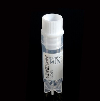 Biologix® Cryogenic Vials-2.0ml Side Barcode, Internal Thread, 25/ Bag, 20 Bags/Pack, 2 Packs/Case