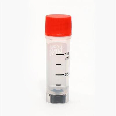 Cryogenic Vials with Bottom Barcode-1.0ml (External Thread), Case of 1000