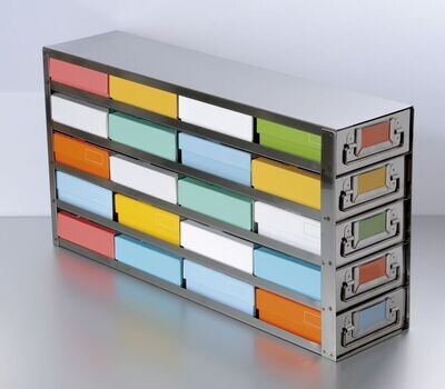 CryoKING® Side Access Drawer Freezer Racks (16 Boxes) 1 Piece/Case
