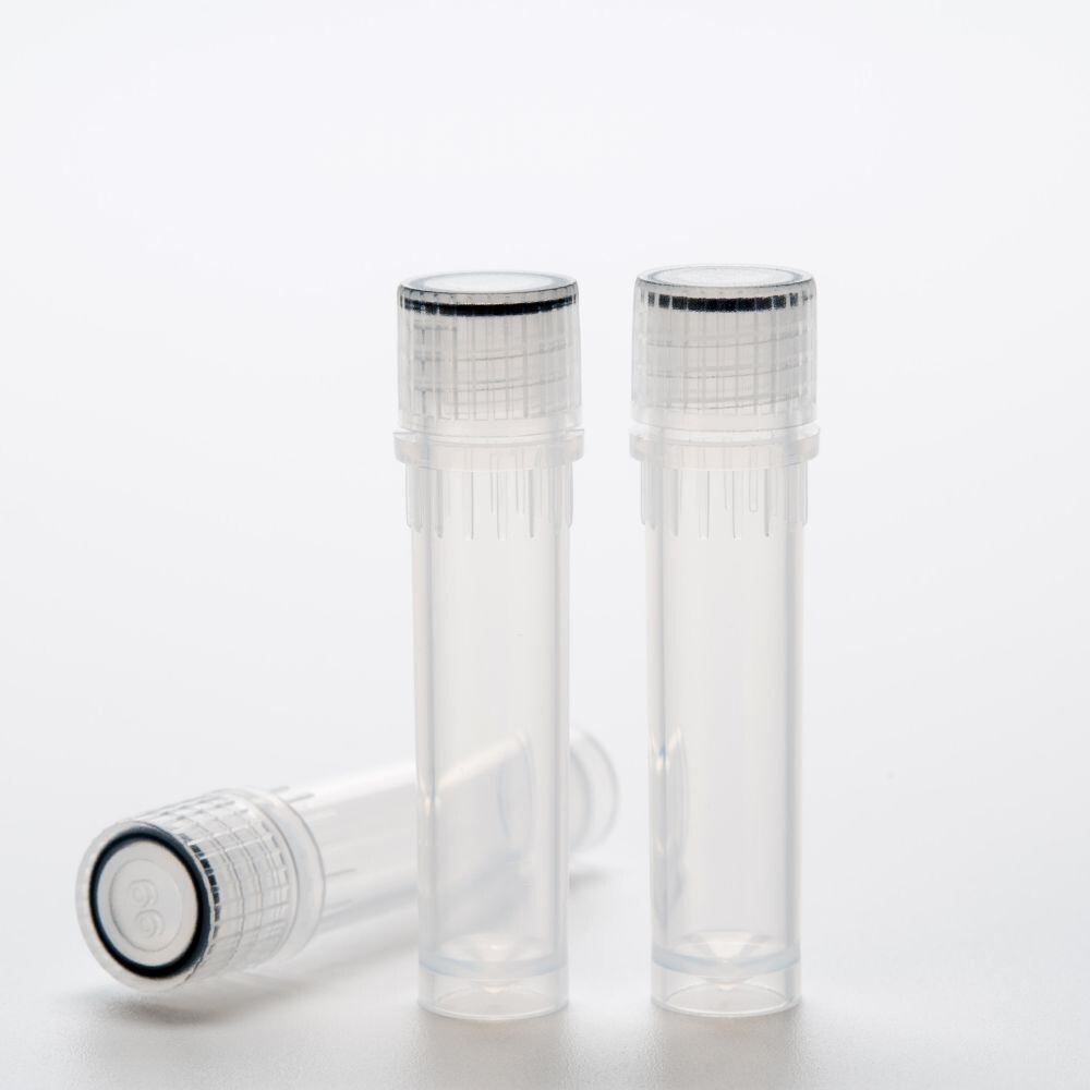 Biologix® Cryogenic Vials-2ml, with Screw Caps, Self-Standing, 50/Bag, 500/Pack, 2000/Case