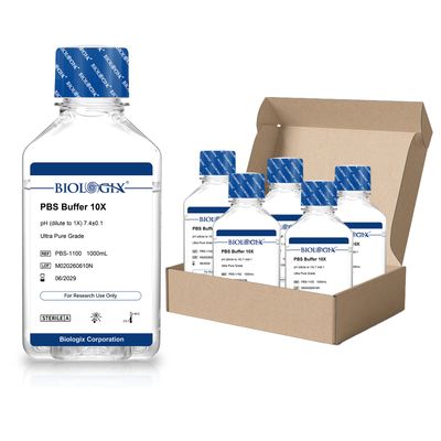 Biologix® PBS Buffer (10×), pH7.4, Sterile, 1000mL/ Bottle, 6 Bottles/Case