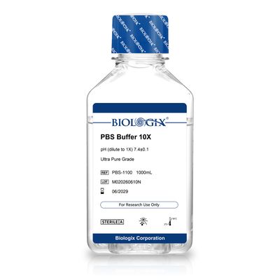 Biologix® PBS Buffer (10×), pH7.4, Sterile, 1000mL/ Bottle, 6 Bottles/Case