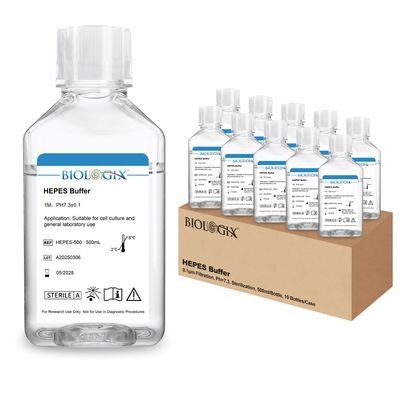 Biologix® HEPES Buffer, pH7.3, Sterile, 500mL/Bottle