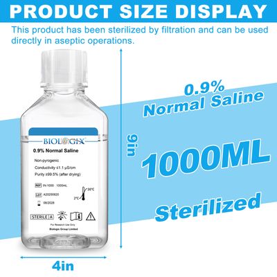 Biologix® 0.9% Normal Saline Solution, 1000mL/Bottle
