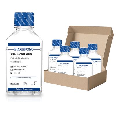 Biologix® 0,9 % fyziologický roztok (Normal Saline), 1000 mL/lahev, 6 lahví/krabice