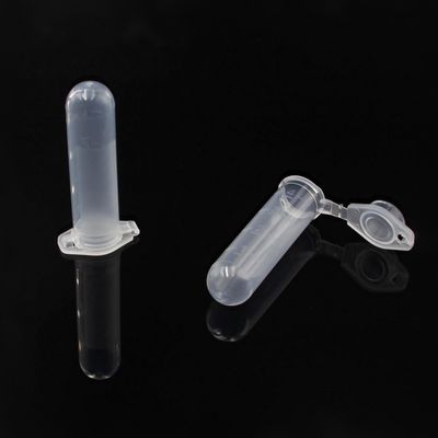 Tubes de microcentrifugeuse 5,0 ml avec verrou de sécurité, fond rond/ conique, clairs, 200 pièces/sachet, 10 sachets/carton