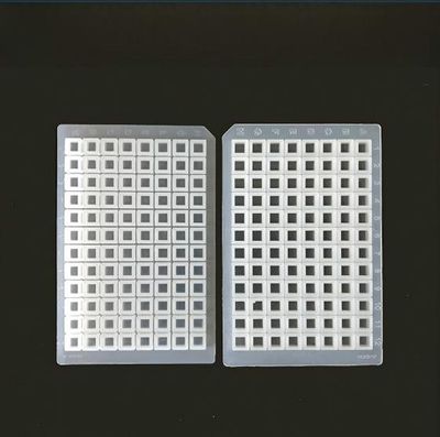 Tapis de scellage en silicone pour plaques à puits profonds carrés de 96, pour plaques à puits profonds carrés de 96, 10 unités/sachet, 50 unités/carton