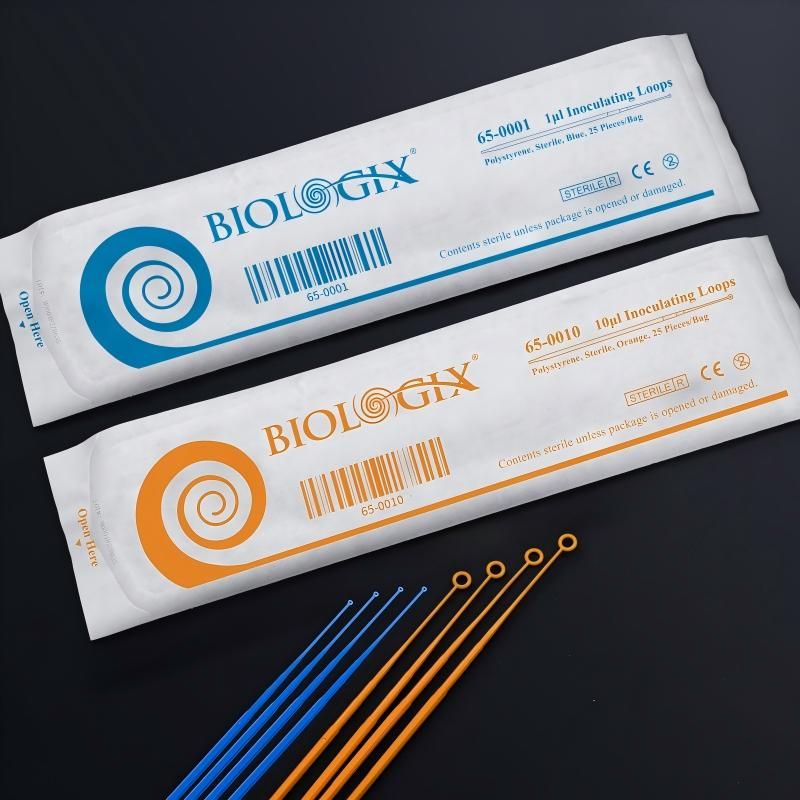 Biologix® Inoculating Loops, 1 μL/10 μL, Blue/Orange, Sterile, 1000/Case