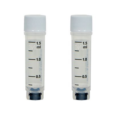 CryoKing® 2.0ml Cryogenic Vials, Side &amp; Bottom Barcoded, External Thread, 25 Pcs/Bag