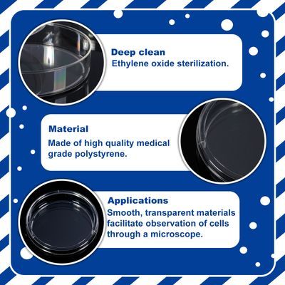 Biologix® Petri Dishes, 90 × 17 mm, with Lids, Sterile, 10 Pcs/Bag