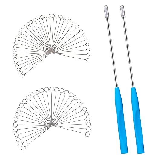 Biologix® Reusable Nichrome Inoculation Loops, 90 Pcs with 2 Copper Handles, 3 mm &amp; 5 mm Diameters, for Microbiology, Mycology and Laboratory Research