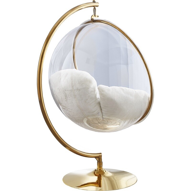 Acrylic Swing Accent Chair