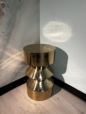 Contemporary Gold Accent Table