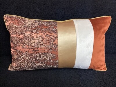 Copper Gold Foil Pillow Cover (12”x20”)